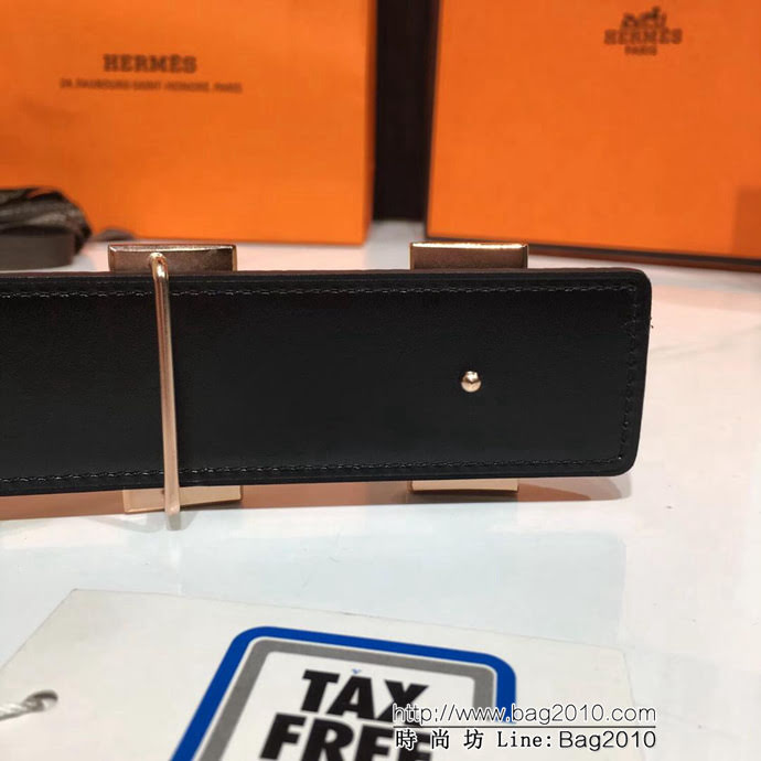 HERMES愛馬仕 咖啡色荔枝紋 義大利進口小牛皮 精鋼扣頭 男款皮帶  xfp1108